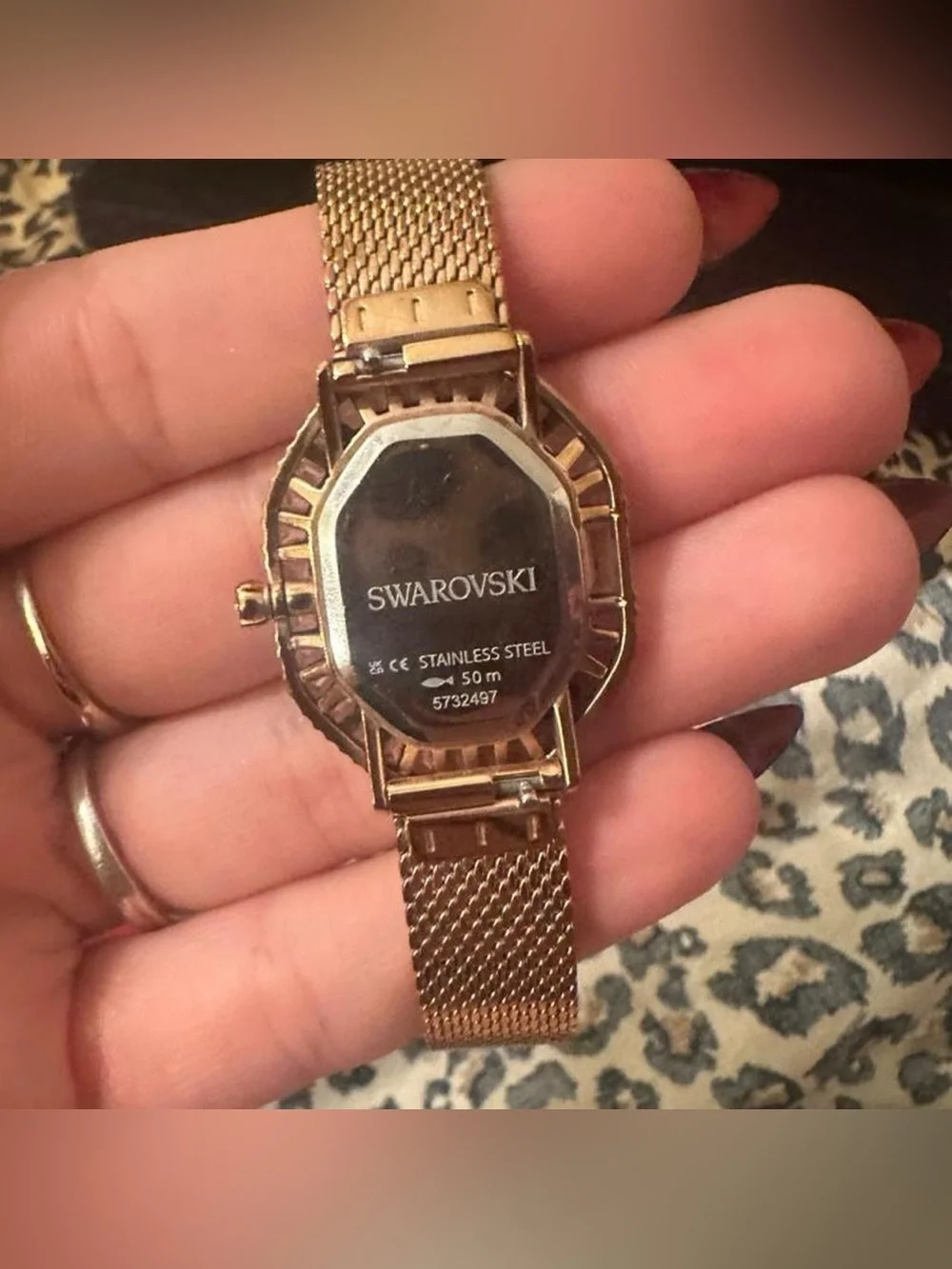Swarovski 5732501 champagne Matrix diamond watch